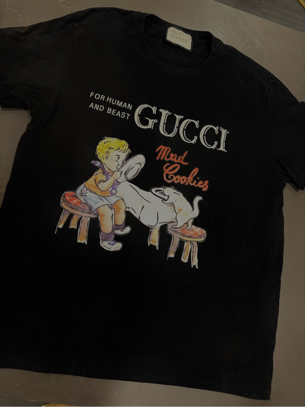 Gucci “Mad Cookies” Black T-shirt with Graphic - Picture 2 of 7